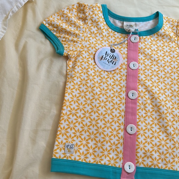 Wildflowers Daydream Believer Girls 4 Clementine Button Down Top NWT - Picture 5 of 8